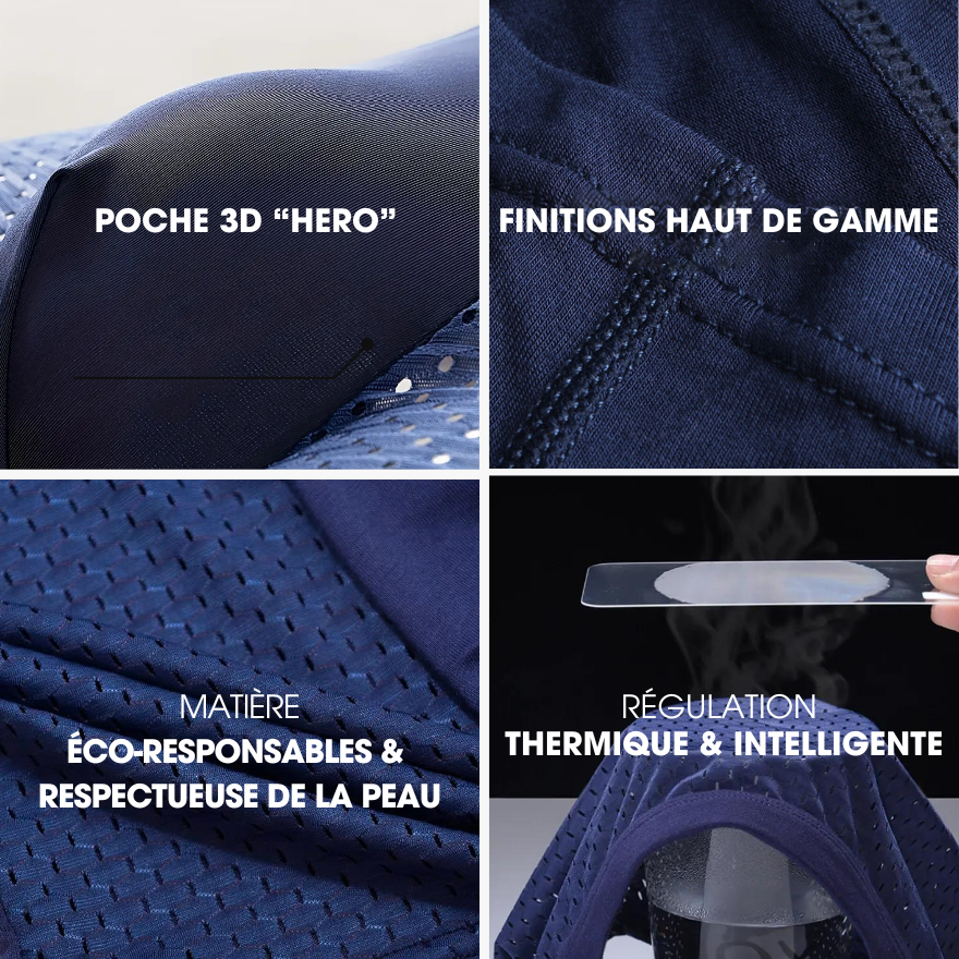 PACK DE 5 BOXER BOXHERO 1.0 EN FIBRE DE BAMBOU
